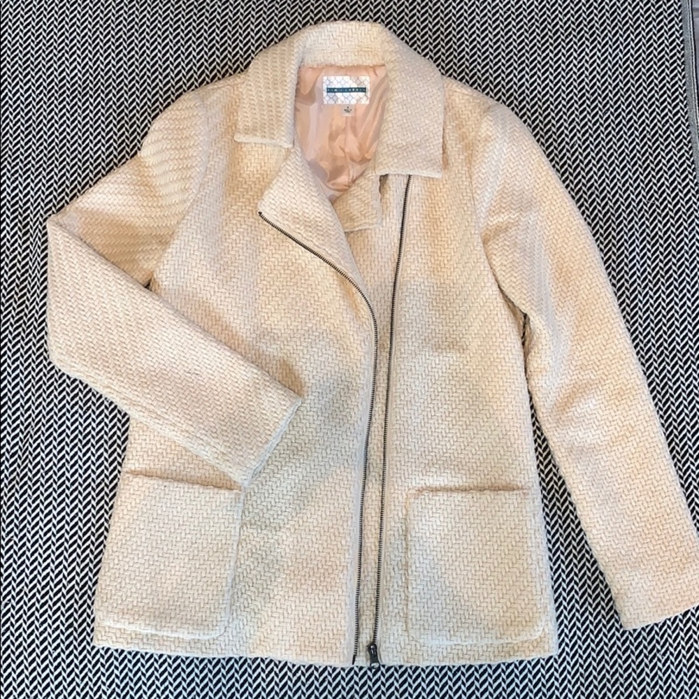Pim + Larkin Jacket EUC Cream Basketweave